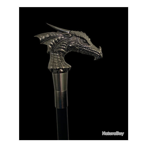 Canne-�p�e - "T�te de Dragon" - Ep�e d�corative
