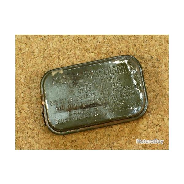 Pansement mtal US 39/45 couleur kaki avec sulfanilamide