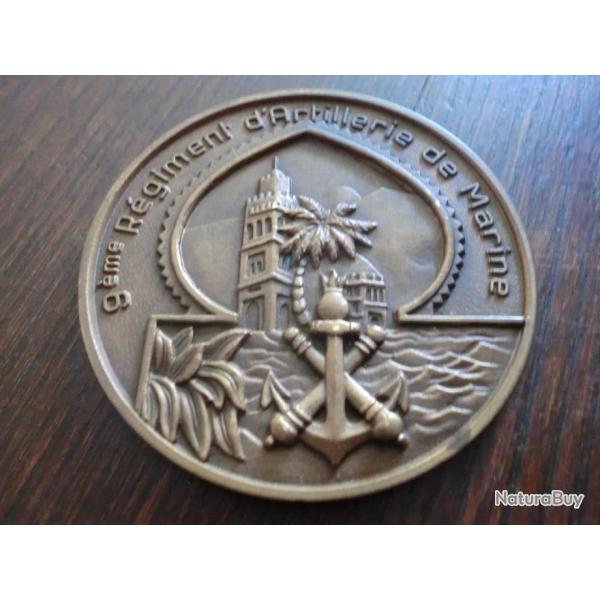 MEDAILLE BRONZE F I A ed  9 eme REGIMENT D ARTILLERIE DE MARINE