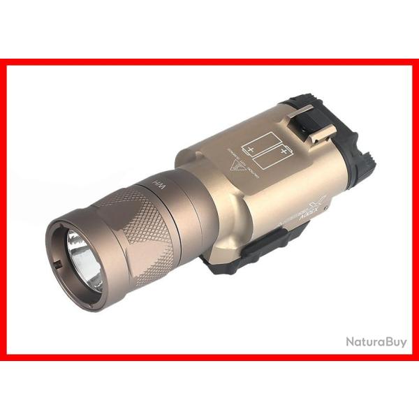 LAMPE LED PISTOLET BO X300 STROBOSCOPIC 220 LUMENS TAN