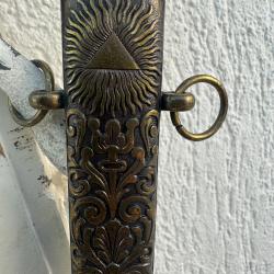 EPEE Ma&ccedil;onnique avec fourreau