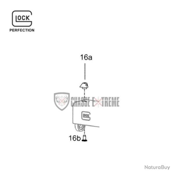 Guidon 4.1 Acier Luminescent � Visser - GLOCK