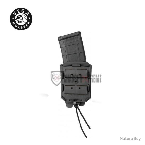 Porte-Chargeur VEGA Simple Bungy 8bl pour M4/Ar15 Noir