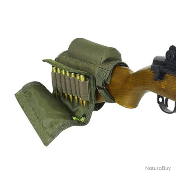 Pochette Repose Joue Fusil Tactique R�glable Support Cartouches Nylon Coussin El�vateur Ambidextre
