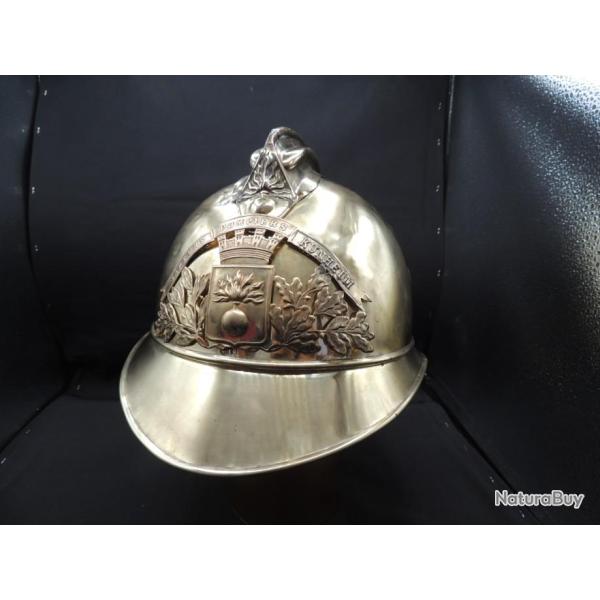 Casque pompier 1895 de Kunheim (Haut-Rhin, dept 68)