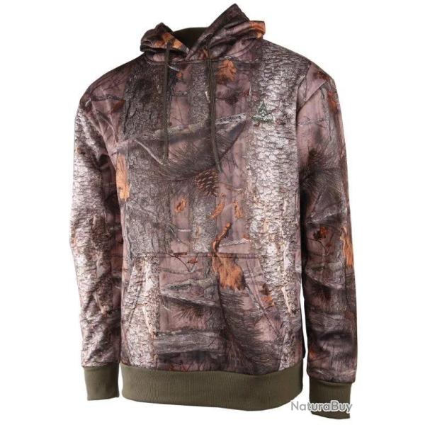 Sweat � Capuche Polaire Treeland Camo Forest