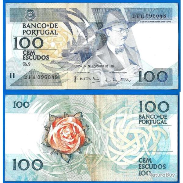 Portugal 100 Escudos 1987 Billet Escudo Pessoa Europe