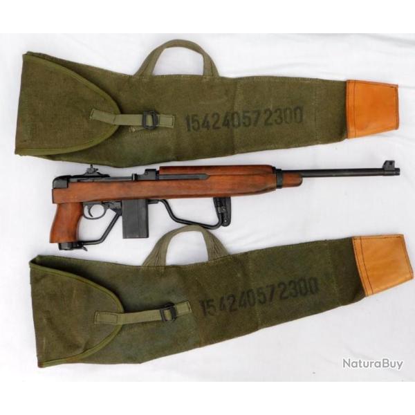 RARE ETUI de TRANSPORT CARABINE U.S. M1.A1 CROSSE PLIANTE FRANCE dat� 1959 / GUERRE ALGERIE