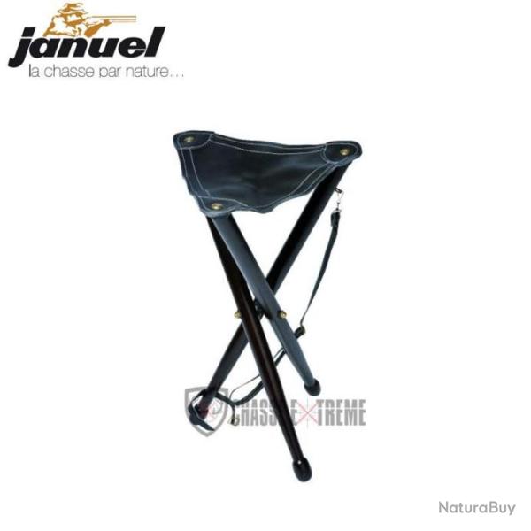 Tr�pied JANUEL en Bois avec Dessus En Cuir