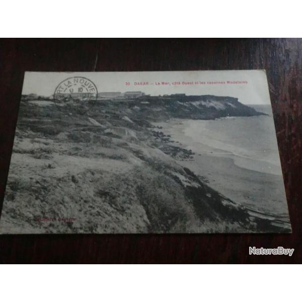 CP  DAKAR  MER COTE OUEST ET LES CASERNES MADELEINE