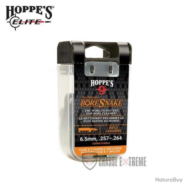 Cordon Nettoyage HOPPE'S Boresnake Den pour Carabine Cal 6.5mm,250sv,264w,257 Roberts,25-06