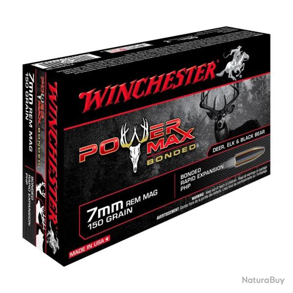 Balles De Chasse Winchester Power Max Bonded Calibre 7mm REM