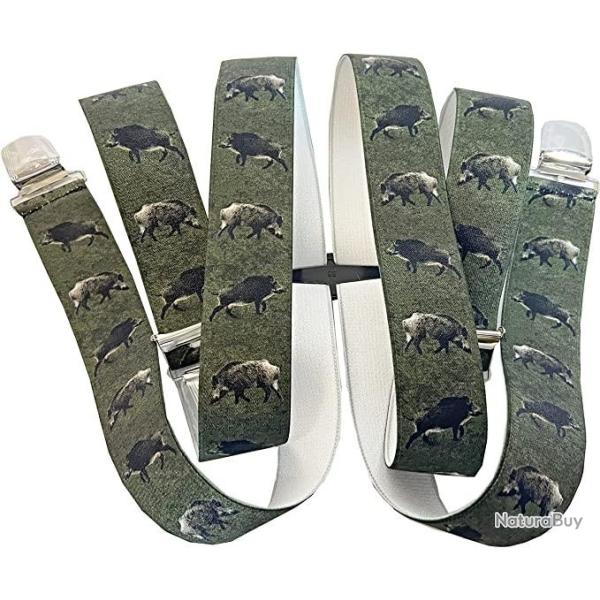 BRETELLES MOTIF SANGLIER