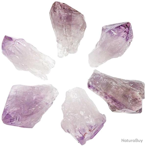 Pointe brute d'am�thyste - A l'unit� 61 � 80 grammes