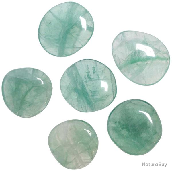 Galet plat fluorite verte - A l'unit� 31 � 40 grammes