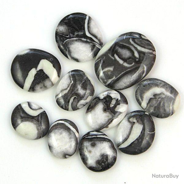 Galet plat jaspe coquille - A l'unit� 11 � 20 grammes