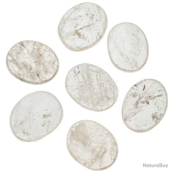 Galet plat cristal de roche - A l'unit� 31 � 40 grammes