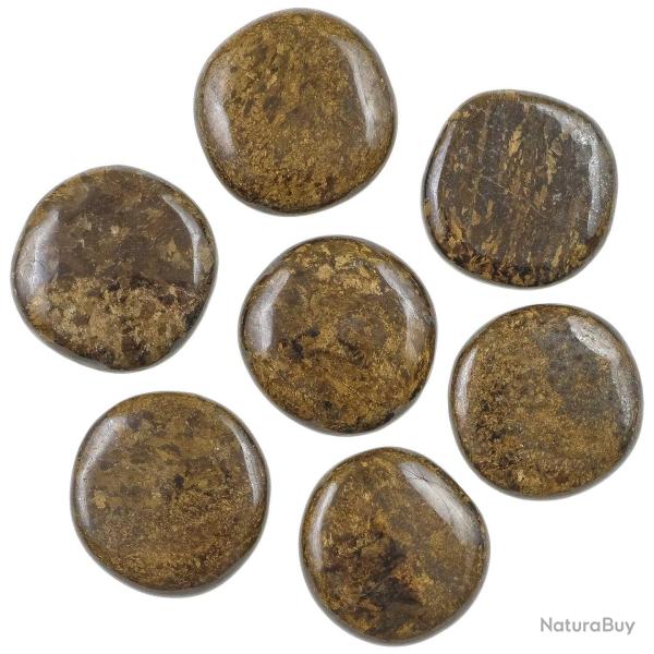 Galet plat bronzite - A l'unit� 31 � 40 grammes