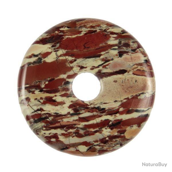 Donut Pi Chinois en conglomrat pour pendentif 4 cm