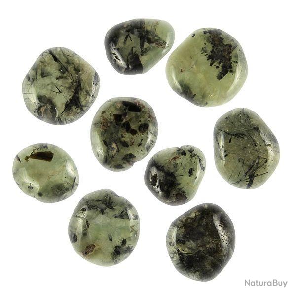 Galet plat pr�hnite �pidote - A l'unit� 11 � 20 grammes