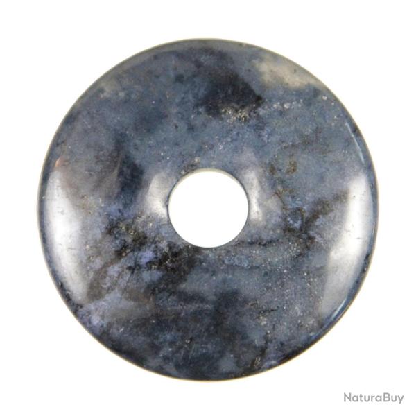 Donut Pi Chinois en dumortierite pour pendentif 4 cm