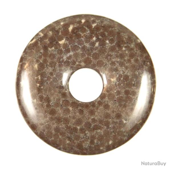 Donut Pi Chinois en oolithe pour pendentif 3 cm