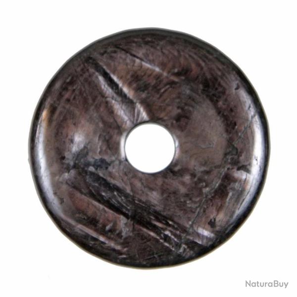 Donut Pi Chinois en hypersth�ne pour pendentif 4 cm