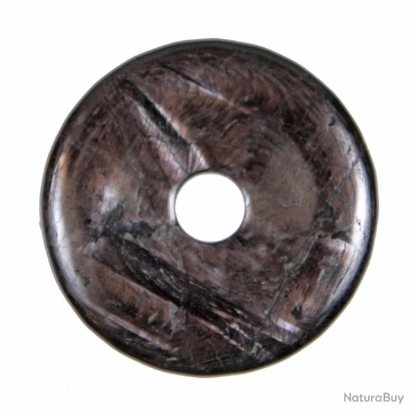 Donut Pi Chinois en hypersth�ne pour pendentif 3 cm