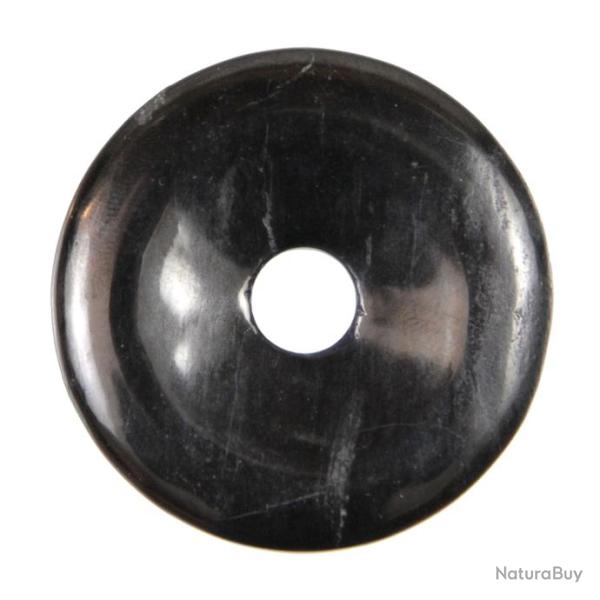 Donut Pi Chinois en jais pour pendentif 3 cm