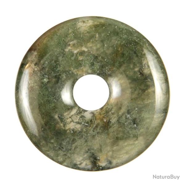 Donut Pi Chinois en agate mousse pour pendentif 5 cm