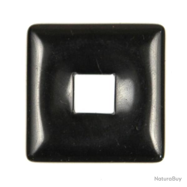 Donut carr� en onyx pour pendentif 2.8 cm