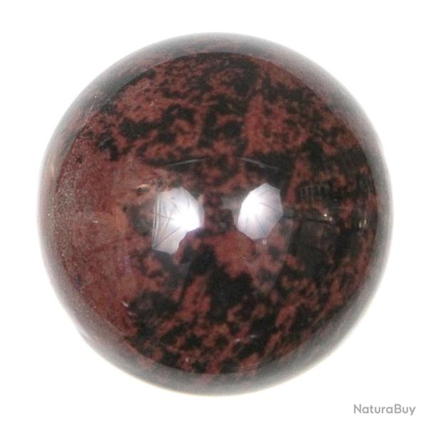 Sph�re en obsidienne acajou 4 cm