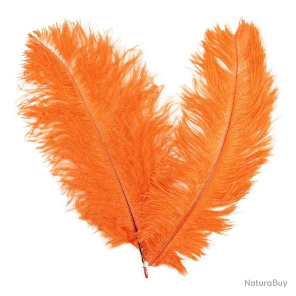 Plumes de blondine - 30  40 cm - Lot de 5 Orange