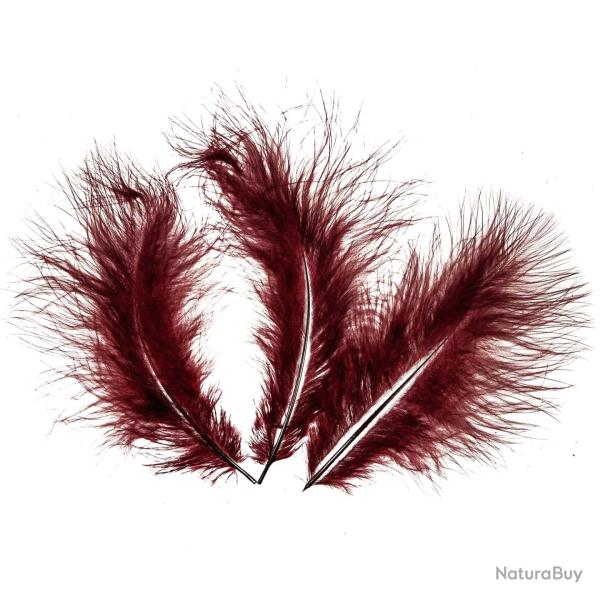 Plumes de marabout - 12  18 cm - 5 grammes Prune