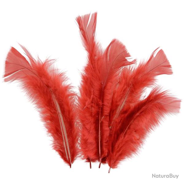 Plumes pied plat de dinde - 5 grammes  Rouille