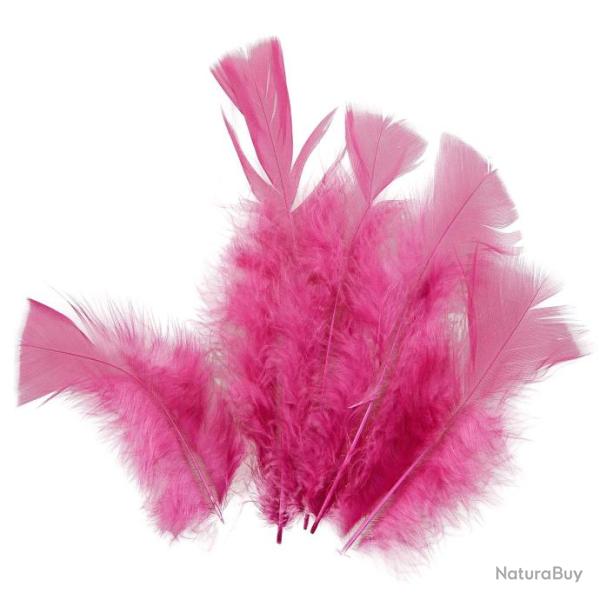 Plumes pied plat de dinde - 5 grammes  Groseille