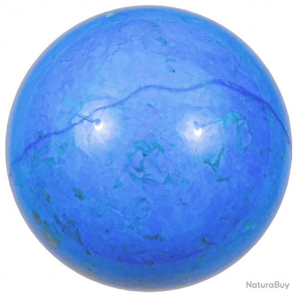 Sph�re en howlite teint�e bleu 4 cm