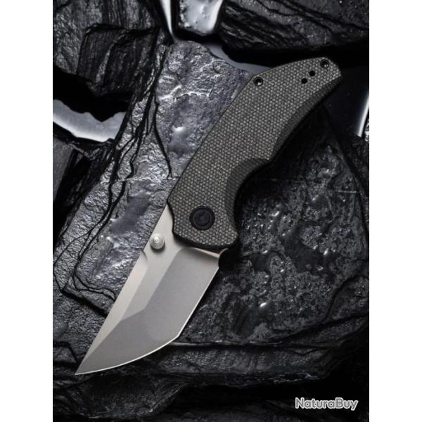 Couteau CIVIVI Thug 2 Dark Green Lame Tanto Acier Nitro-V Manche Micarta IKBS Linerlock CIVC20028C3