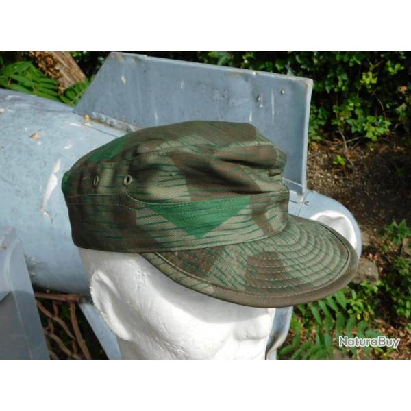 CASQUETTE CAMOUFLEE  ALLEMAGNE  W.W.2 - REPRO  - ETAT NEUF - GRANDE TAILLE 58