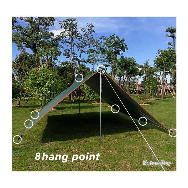 Auvent Pare-Soleil Etanche 3x5m 3x4m, Tente d'Ext�rieur Abri Solaire Camping  jardin Plage Solide