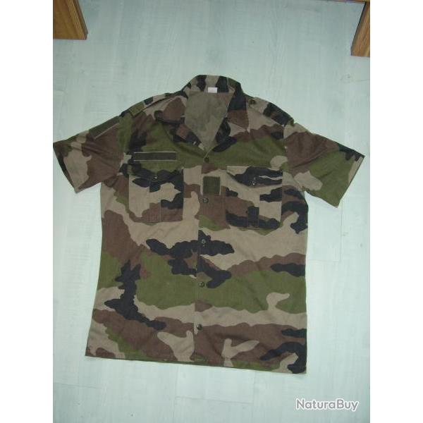chemisette arm�e fran�aise camouflage  41/42 occasion TBE