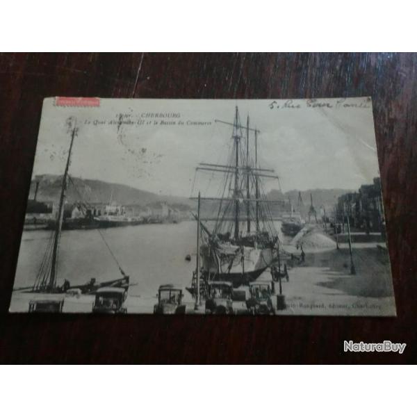 CP  Dpt 50  CHERBOURG  QUAI ALEXANDRE III
