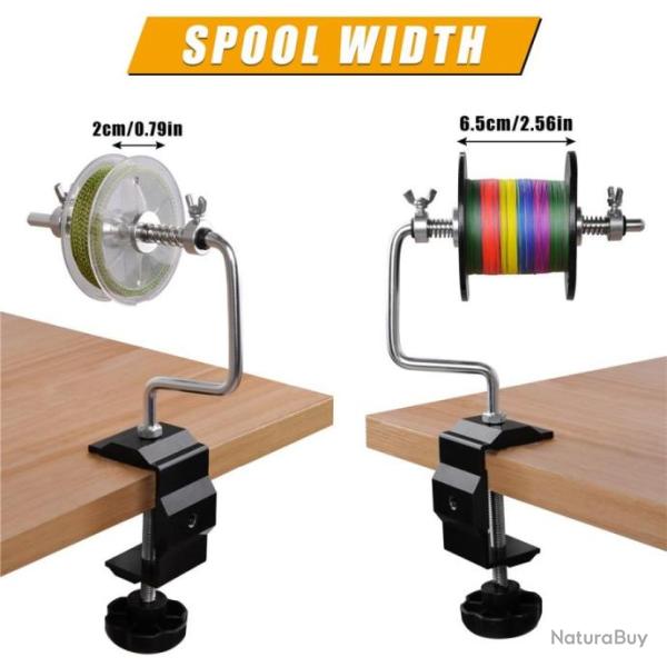 Enrouleur Ligne de P�che Portable Pince Syst�me Station Multifonction Stable R�glable Aluminium Neuf