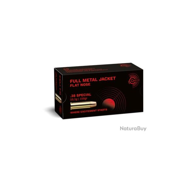 50 Cartouches GECO 38Sp 158gr FMJ FP