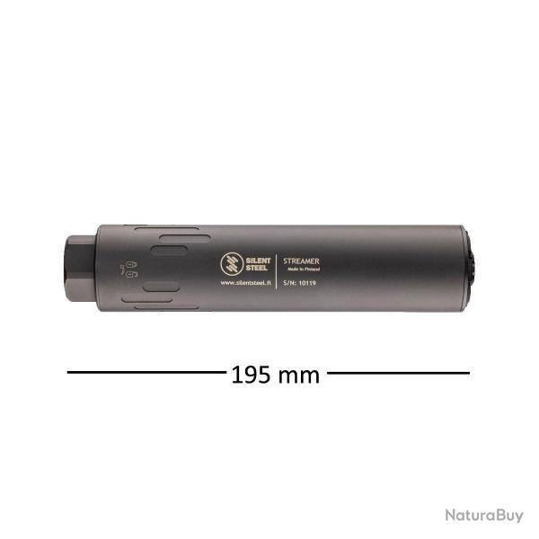 Mod�rateur STREAMER SILENT STEEL 5/8x24 cal.22 / .223/ 5.6 OLIVE