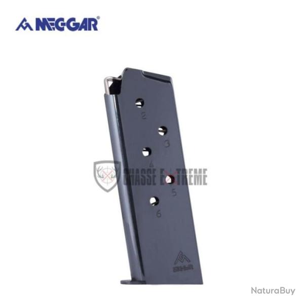 Chargeur MEC-GAR pour Colt 1911 Officer 6Cps Cal 45 Bleu