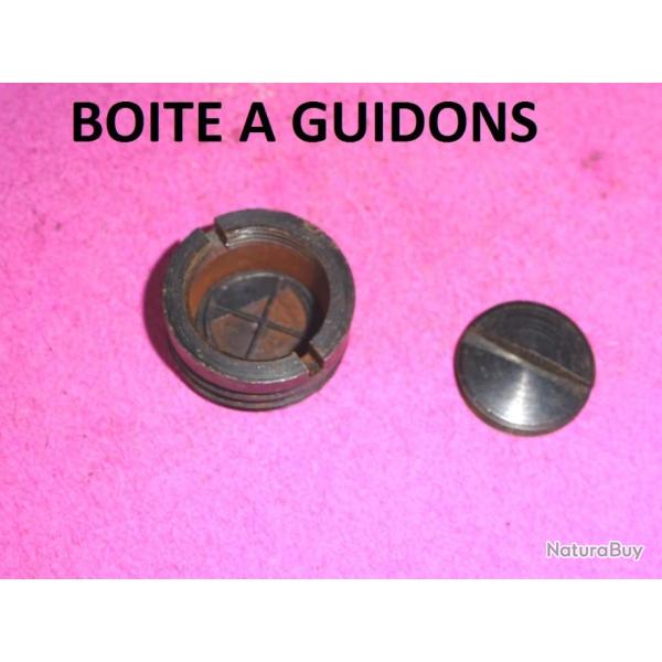 boite  guidons acier  incruster dans une crosse - VENDU PAR JEPERCUTE (D22E24)