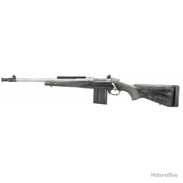 Carabine Ruger KM77-LG Inox / Cache flamme Gaucher - Cal. 308 Win - 308 Win / 46 cm