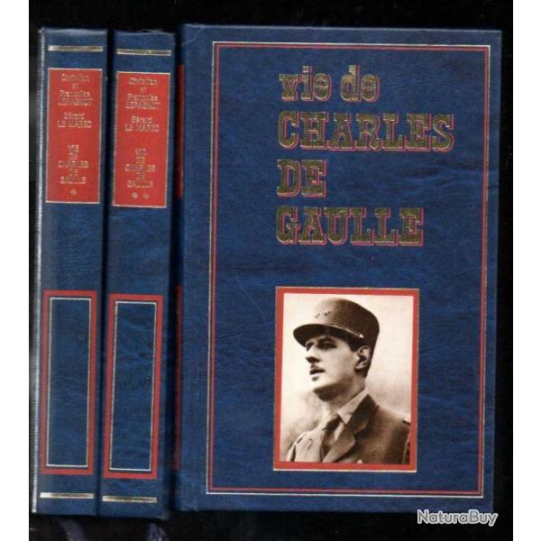 vie de charles de gaulle en 3 volumes de fran�oise et christian l�pagnot et g�rard le marec