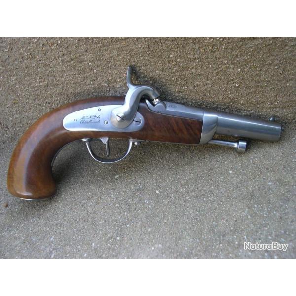 EXCEPTIONNEL PISTOLET 1836 d'officier de Gendarmerie Franais.